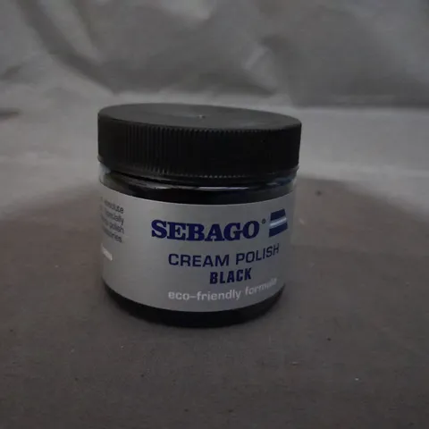 APPROXIMATELY 180 BOXED SEBAGO CREAM SHOE POLISH BLACK 50ML
