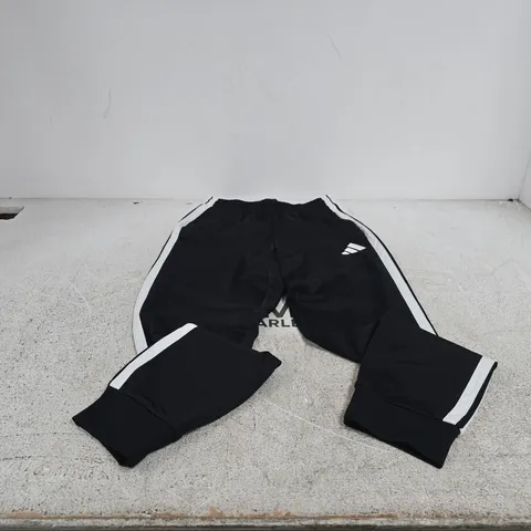 ADIDAS SMALL BLACK TRACKSUIT BOTTOMS TAGGED