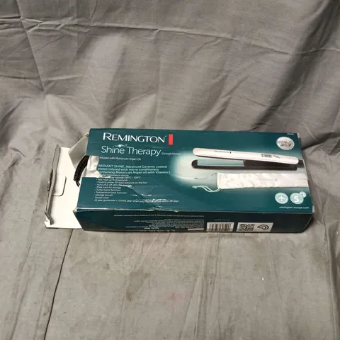 REMINGTON SHINE THERAPY HAIR STRAIGHTENER BOXED