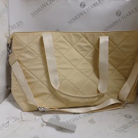 UNBRANDED DIAMOND SHAPED PRINT CRÈME HANDBAG