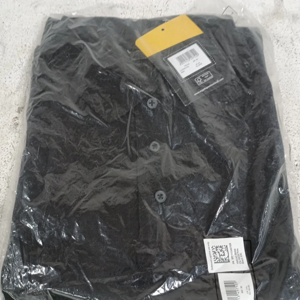 REGATTA PROFESSIONAL TRS143 MEN`S CLASSIC POLO SHIRT, BLACK - UK SIZE XXL