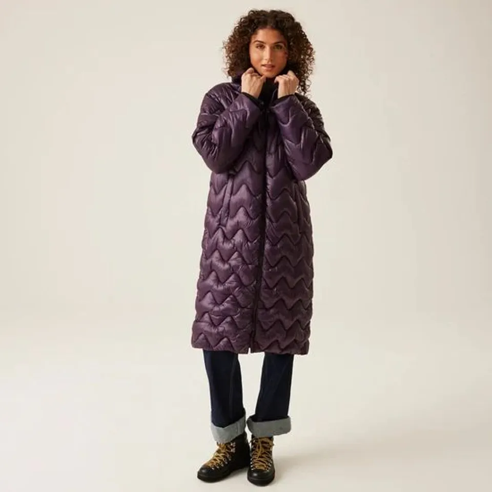 BRAND NEW REGATTA WOMENS CAMBRIE II QUILTED JACKET DEEP PLUM SIZE 20