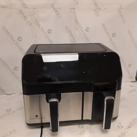 BOXED COOK'S ESSENTIALS 7.7L DUAL AIR FRYER IN BLACK