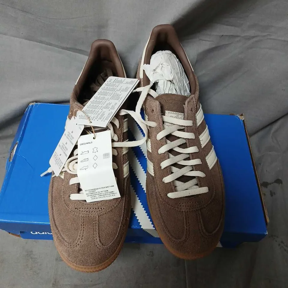ADIDAS HANDBALL SPEZIAL W TRAINERS – BROWN SUEDE, UK 7
