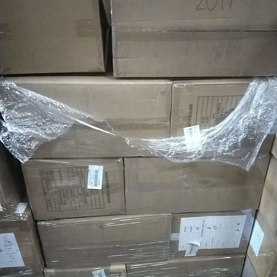 PALLET TO CONTAIN APPROXIMATELY 80 BRAND NEW DESIGNER CLOTHING ITEMS TO INCLUDE; VARIOUS STYLES OF JACKETS
