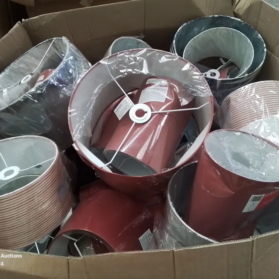 PALLET CONTAINING VARIOUS HOME LIGHTING FITTINGS AND LAMP SHADES