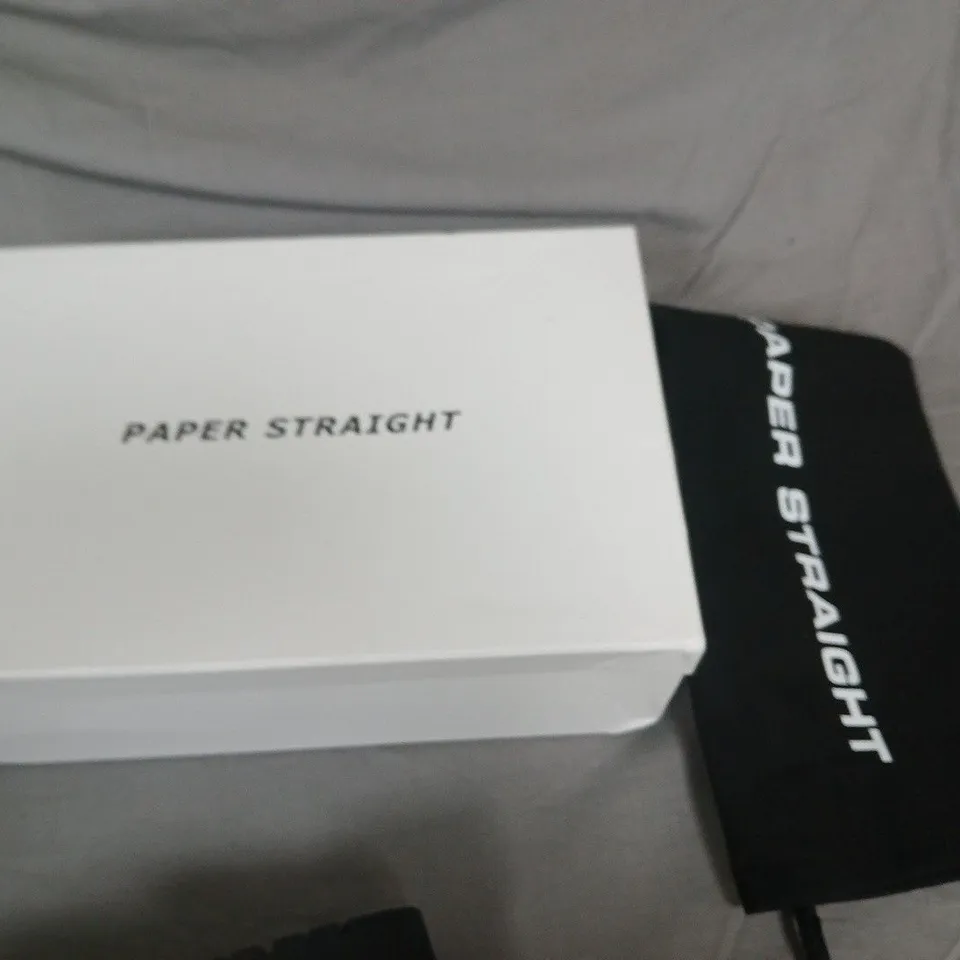 PAPER STRAIGHT BLACK LEATHER HIKING BOOTS - SIZE UNSPECIFIED