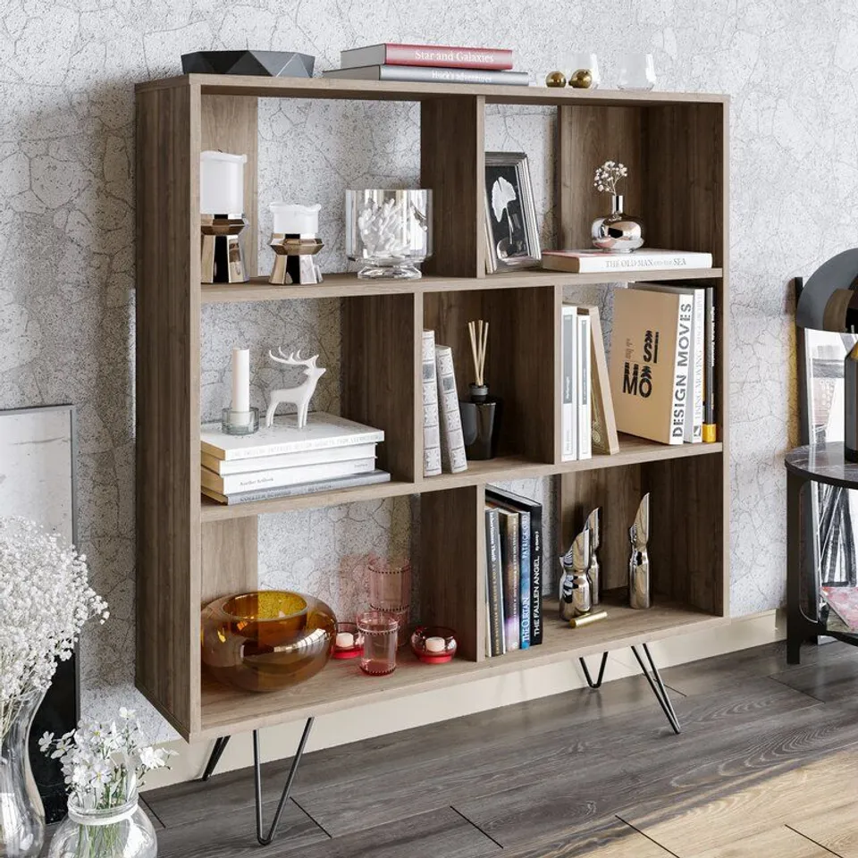 BOXED ONEIDA 52" H X 42" ALUMINIUM STANDARD BOOKCASE