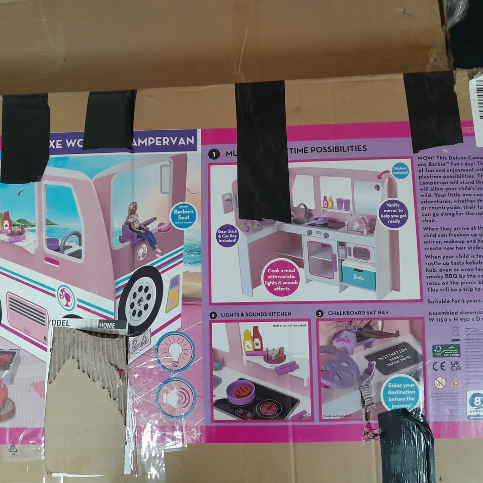 BOXED BARBIE DELUXE WOODEN CAMPERVAN - COLLECTION ONLY RRP £100