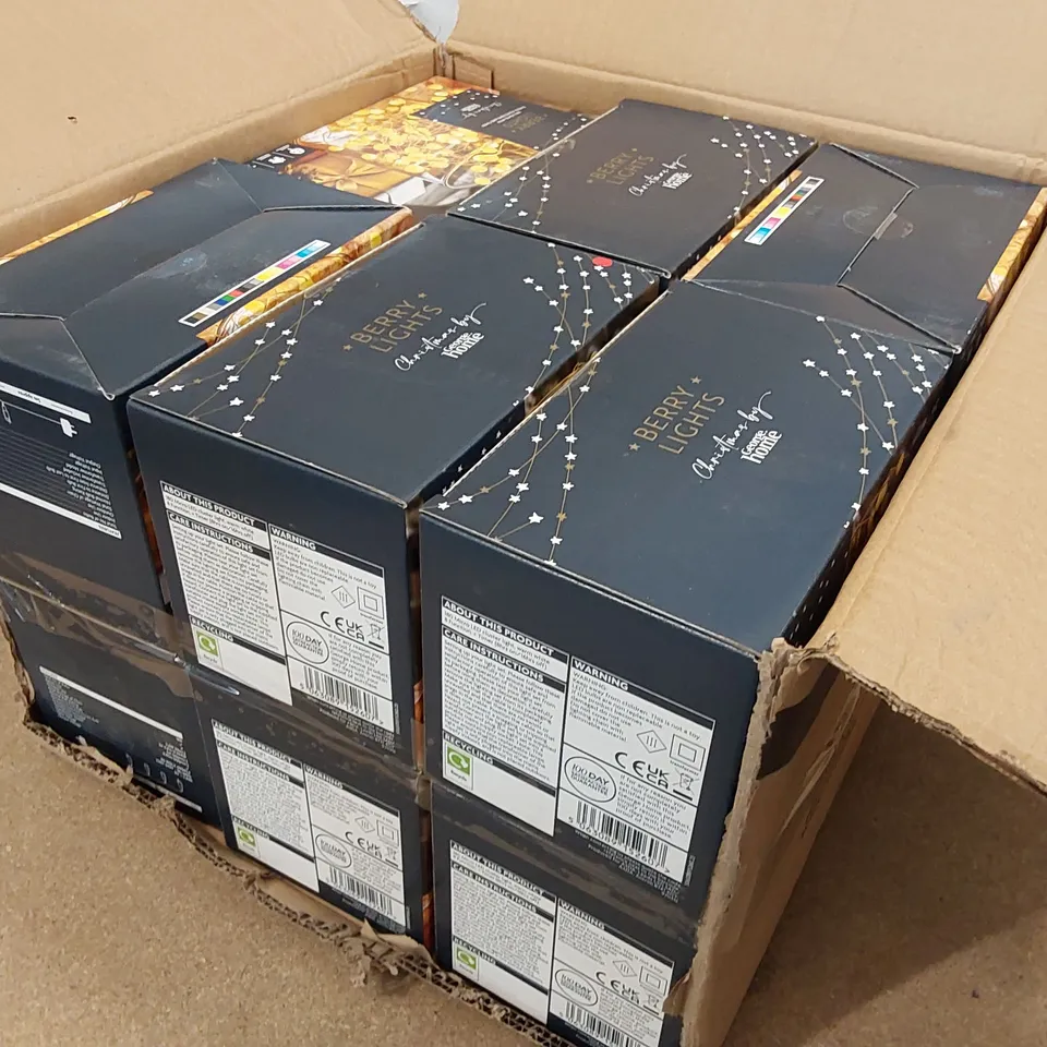BOX OF APPROXIMATELY 12X BOXED 180 LED BERRY LIGHTS (1 BOX)