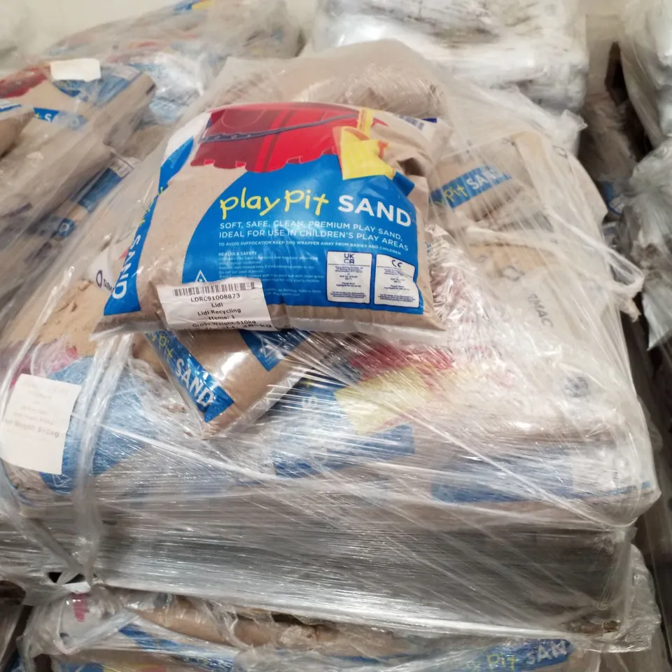 2 PALLETS EACH CONTAINING APPROXIMATELY 35 BAGS OF PLAY SAND