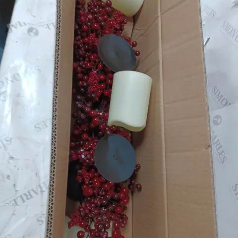 BOXED MIX BERRY CANDLE HOLDER