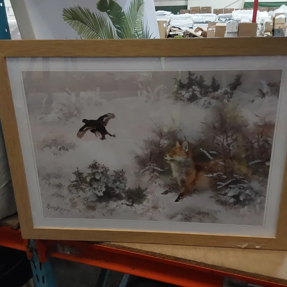 BAGGED FOX & BLACK GROUSE BY BRUNO LILJEFORS