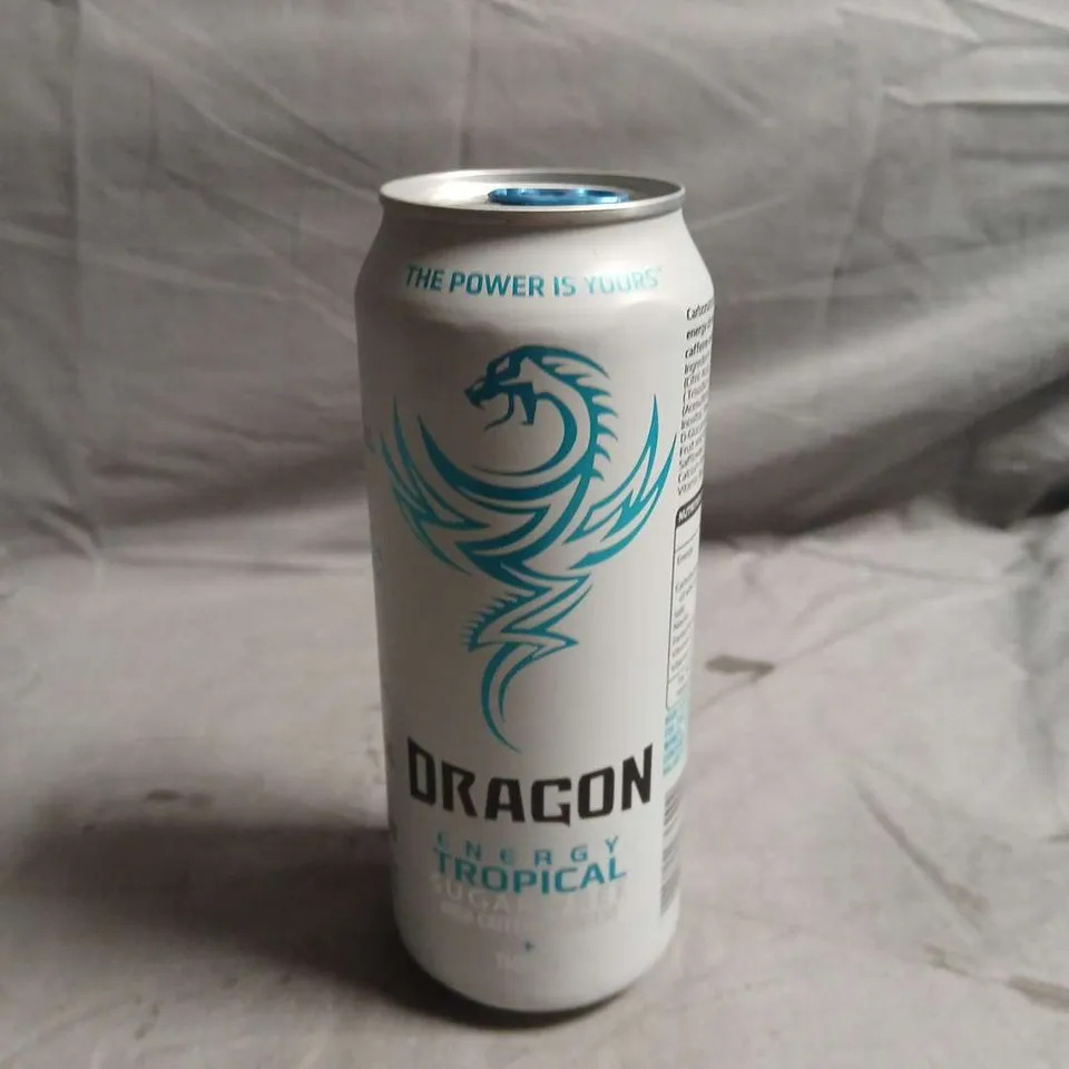 APPROX 12 DRAGON ENERGY TROPICAL ENERGY DRINK CANS