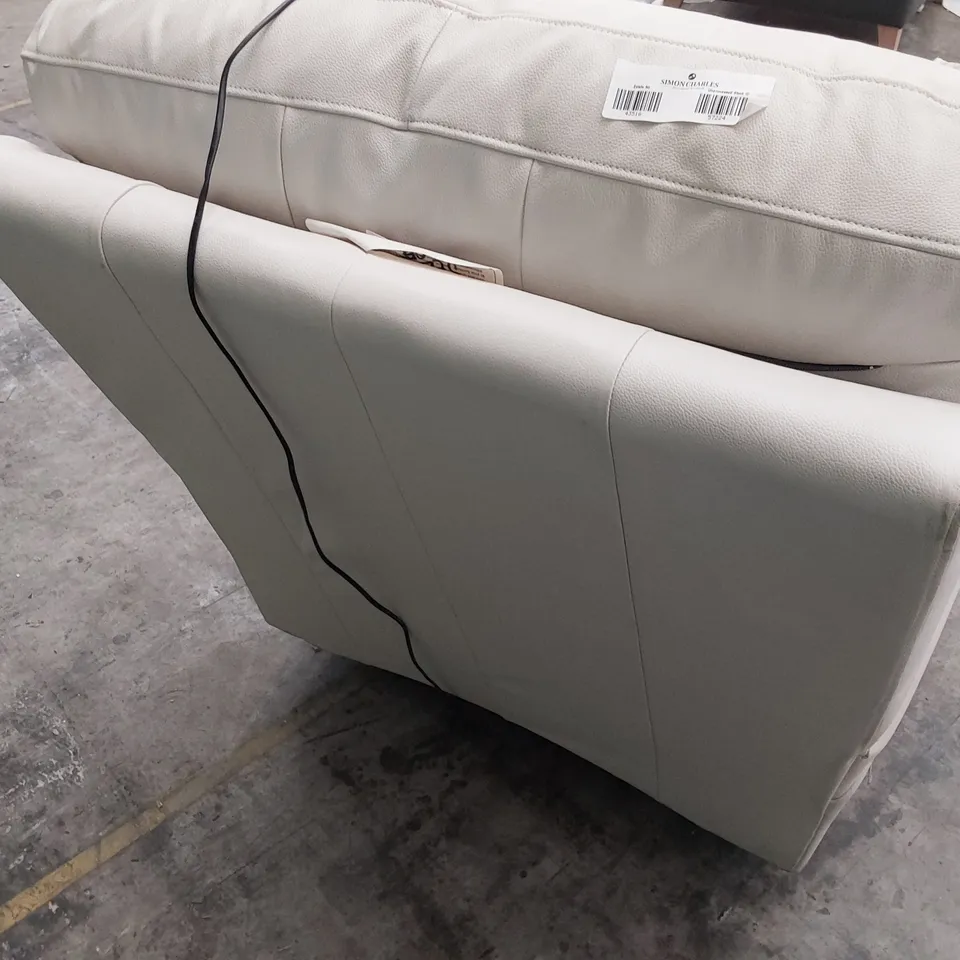 QUALITY BRITISH DESIGNER G PLAN WASHINGTON POWER RECLINING EASY CHAIR KENSINGTON CHALK LEATHER 
