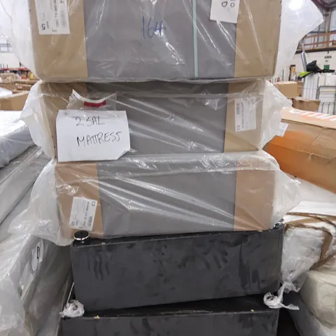 PALLET OF 5 ASSORTED DIVAN BASES, 3' & DOUBLE