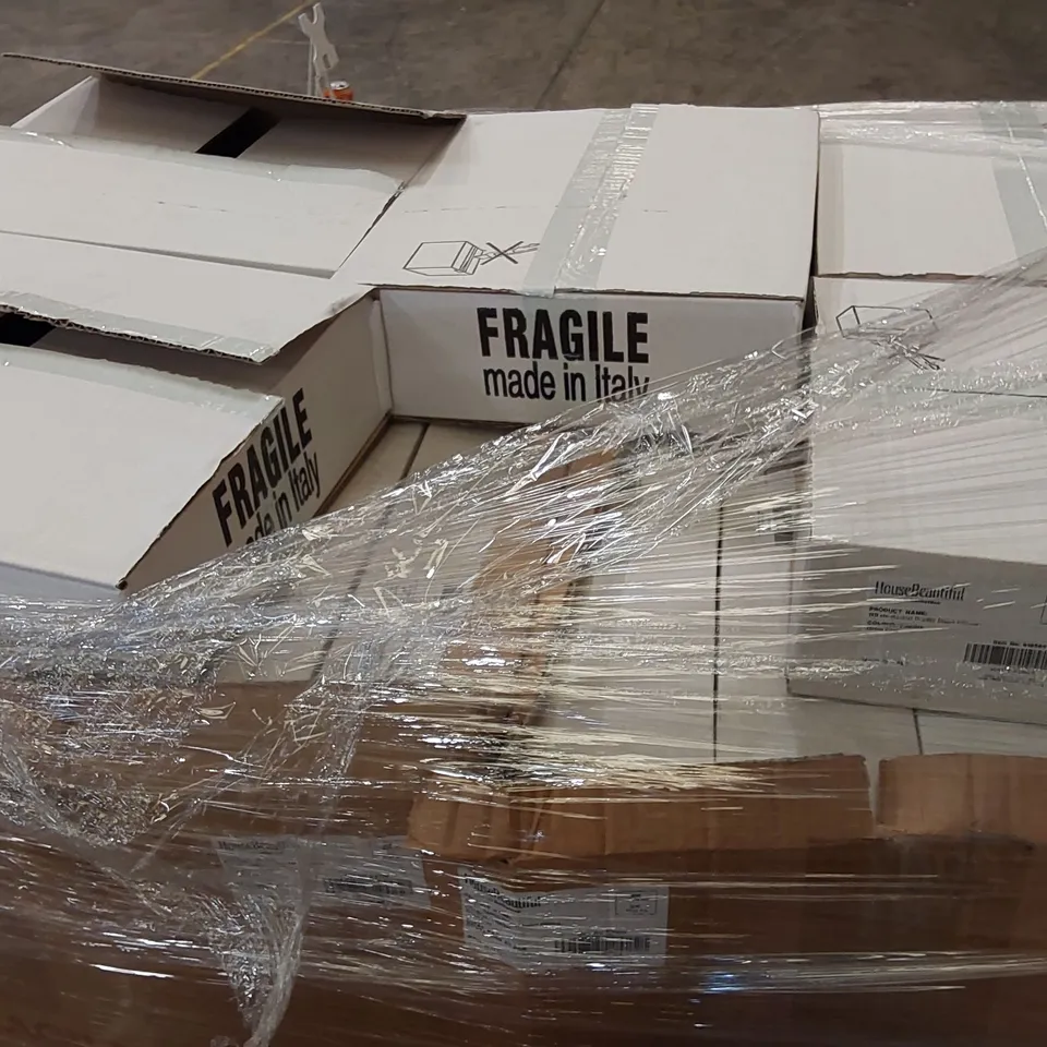 PALLET OF APPROXIMATELY 70x BATHSTORE HOUSE BEAUTIFUL 600MM PLASTIC DRAWER INSERTS 