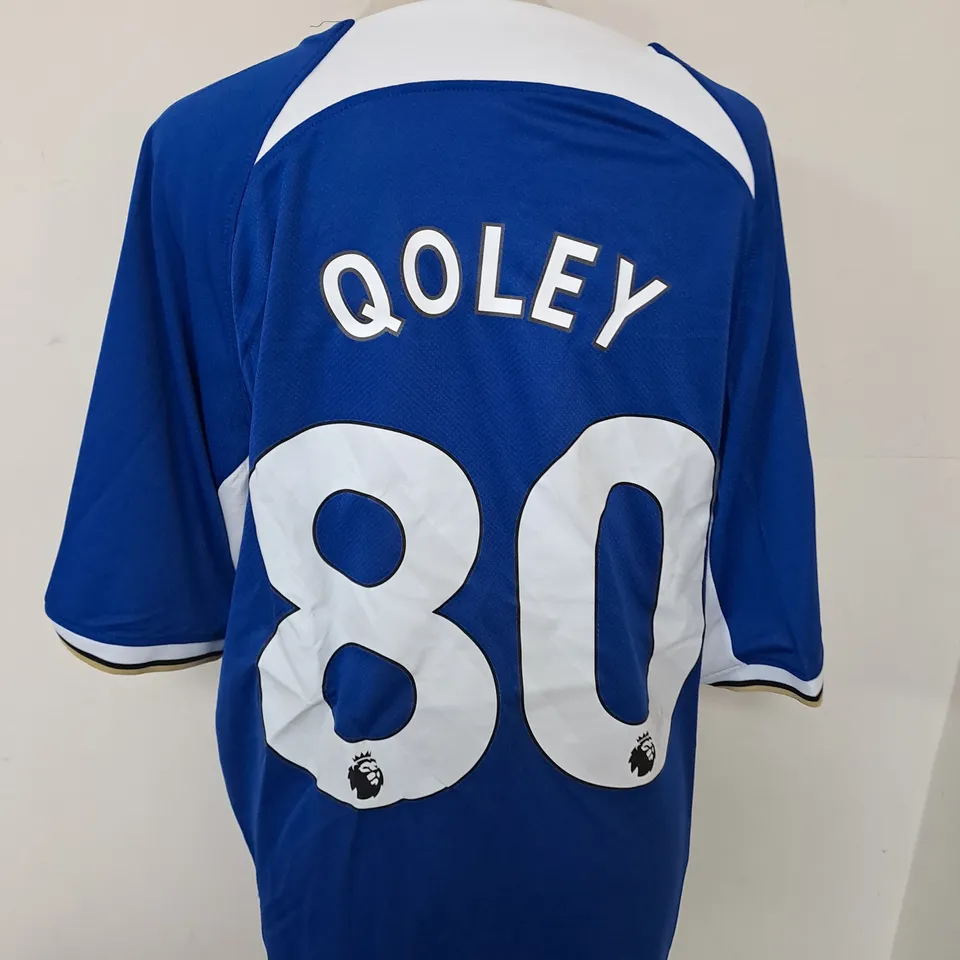 CHELSEA FC HOME SHIRT WITH QOLEY 80 SIZE 2XL