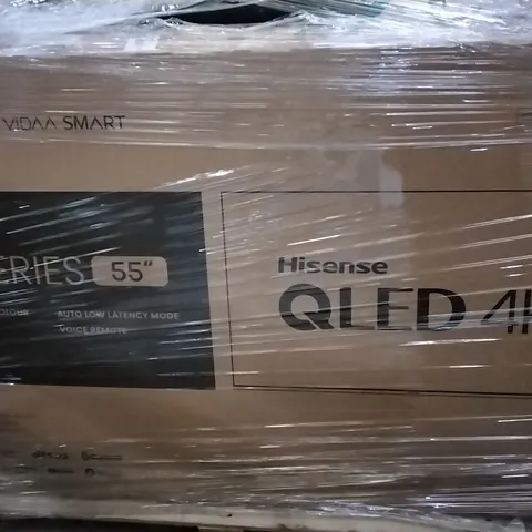 PALLET OF 5 DAMAGED SCREEN FLAT SCREEN TVS