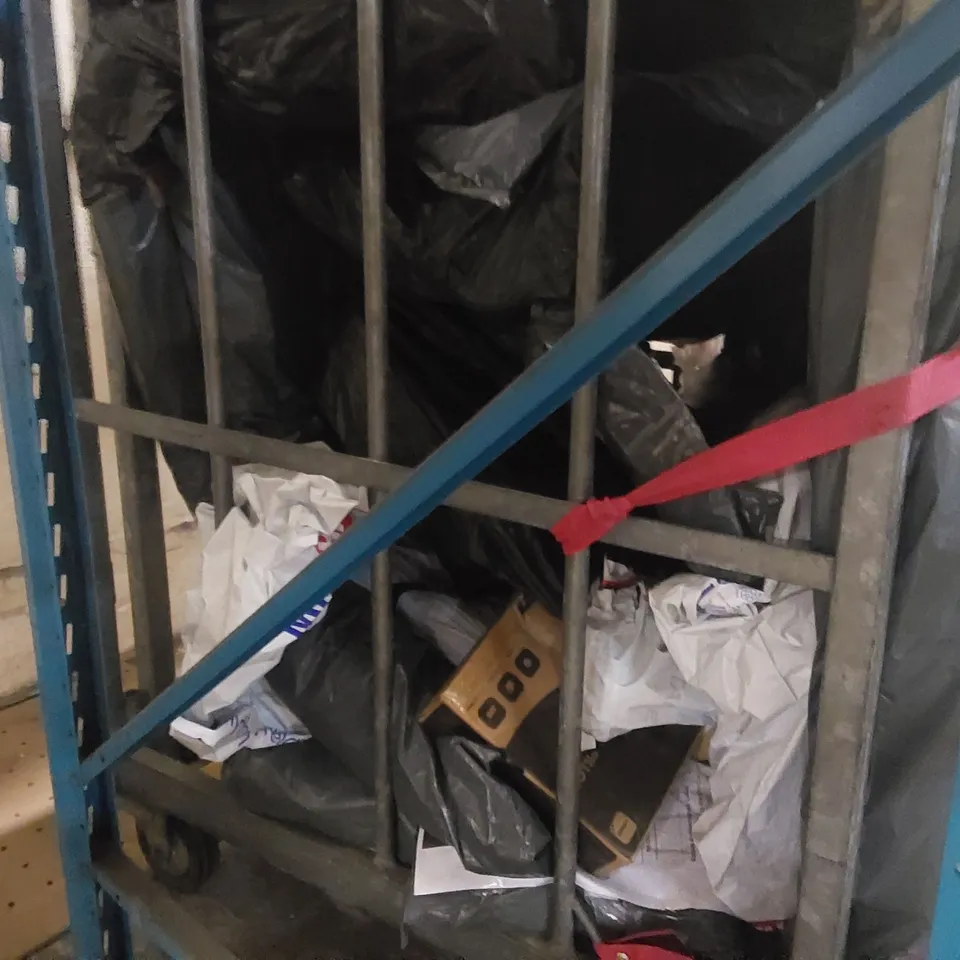 CAGE OF ASSORTED CONSUMER PRODUCTS // CAGE NOT INCLUDED 