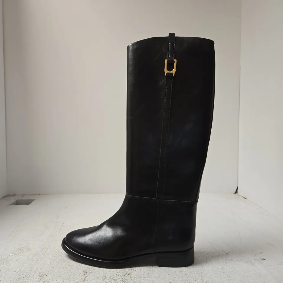 ZARA BLACK KNEE-HIGH BOOTS – WOMEN'S, UK 3 (EU 36)