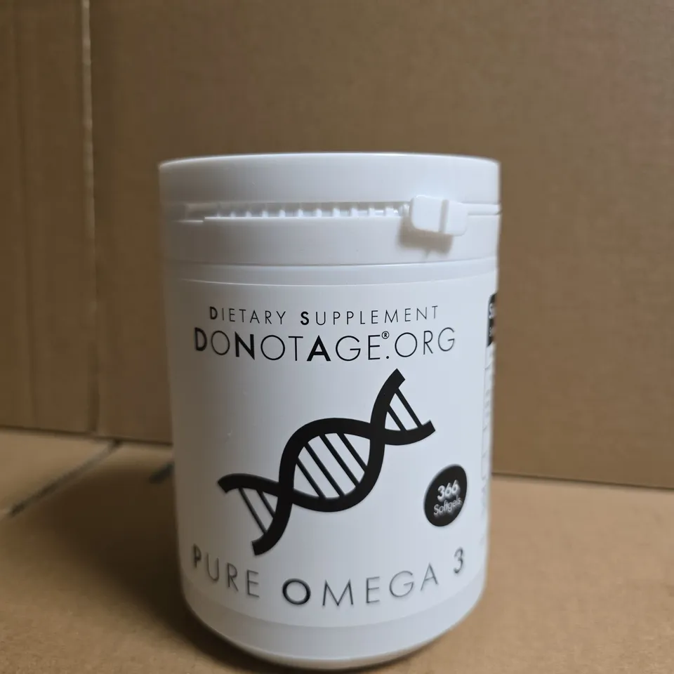 DONOTAGE.ORG PURE OMEGA 3 DIETARY SUPPLEMENT – 365 SOFTGELS 