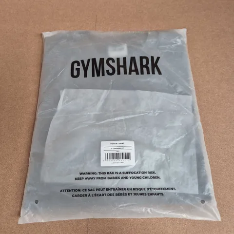 BAGGED GYMSHARK POWER T-SHIRT IN GREY - SMALL