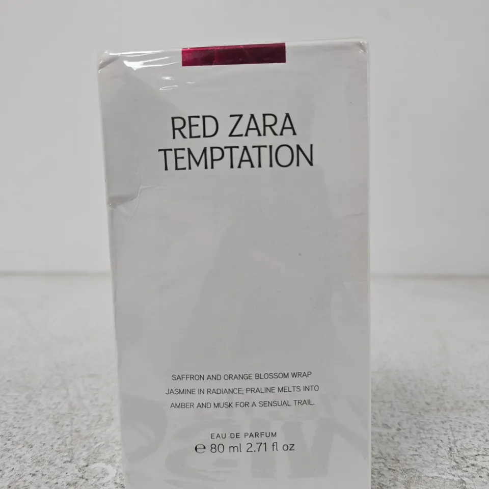ZARA RED TEMPTATION EAU DE PARFUM – 80 ML, BOXED