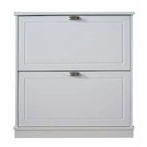 BRAND NEW BOXED SHOE STORAGE CABINET IN WHITE
