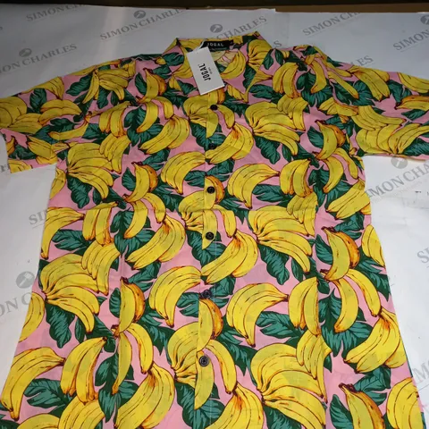 JOGAL BANANA SUMMER BUTTON SHIRT SIZE S