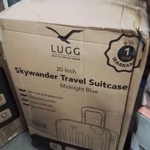 BOXED LUGG 20INCH SKYWANDER TRAVEL SUITCASE MIDNIGHT BLUE 