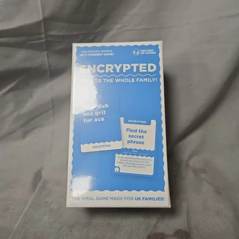 ENCRYPTED – FAMILY CARD GAME BY FACTORY OF GAMES (SEALED)