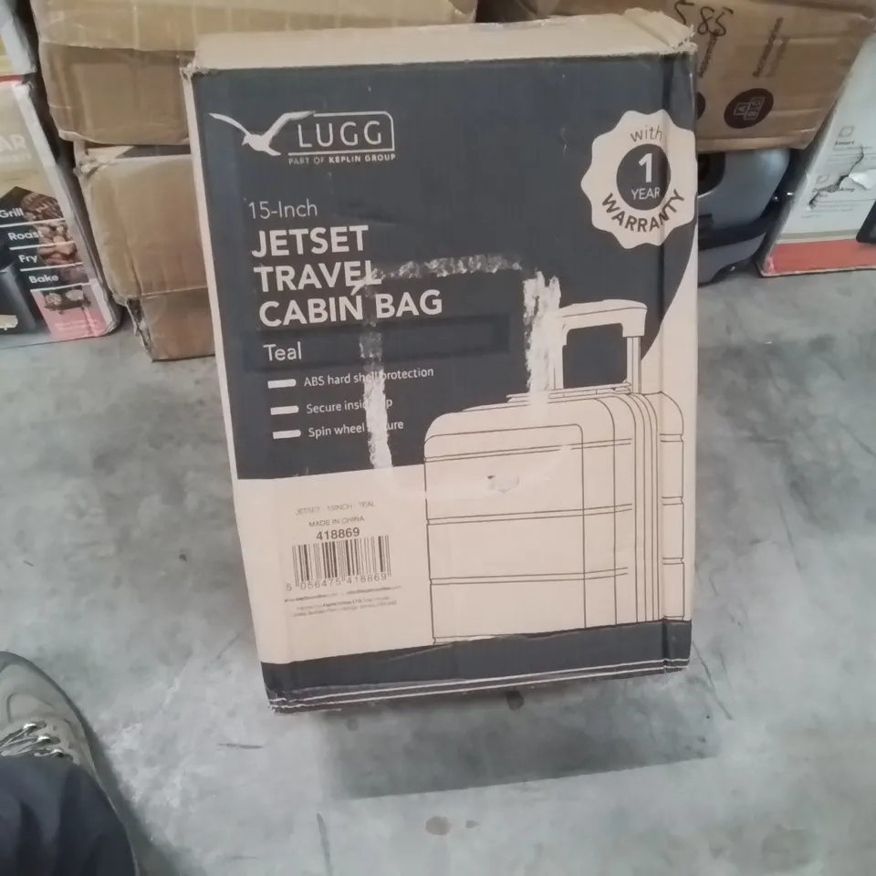 BOXED LUGG - 15INCH JETSET TRAVEL CABIN BAG TEAL