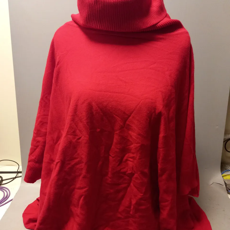MALISSA J PONCHO IN RED