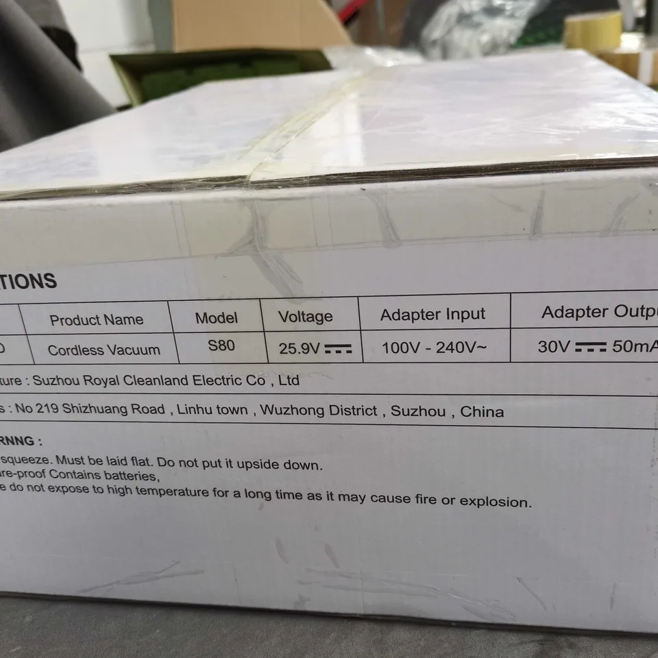 SEALED SIXPAD CORDLESS VACUUM CLEANER S80 – BOXED