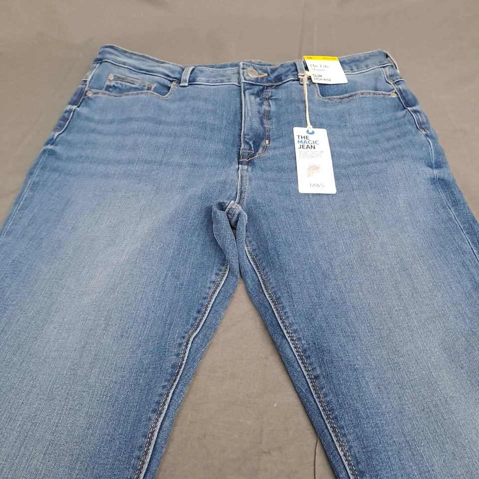 THE MAGIC SLIM HIGH RISE JEANS - SIZE 16