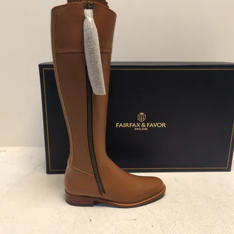 FAIRFAX & FAVOR WOMEN'S LEATHER KNEE-HIGH BOOTS UK 4 (EU 37)