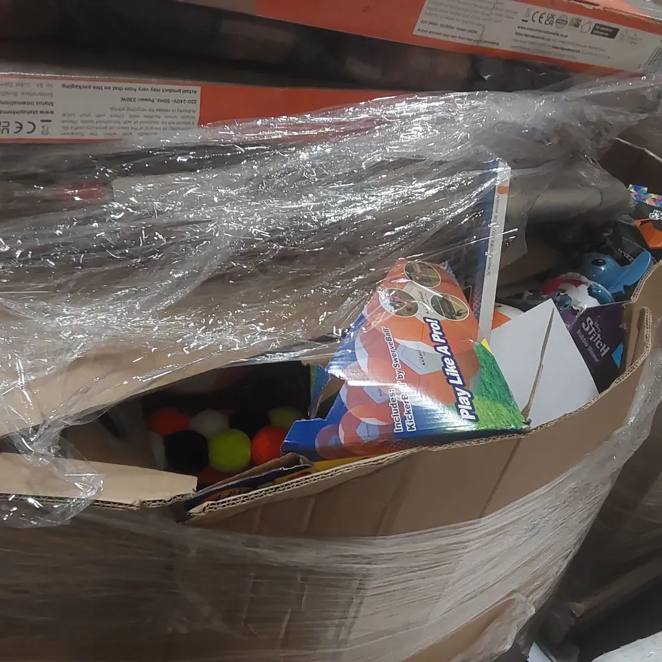 PALLET CONTAINING A LARGE QUANTITY OF ASSORTED HEATED CLOTHES AIRERS AND TOYS ECT