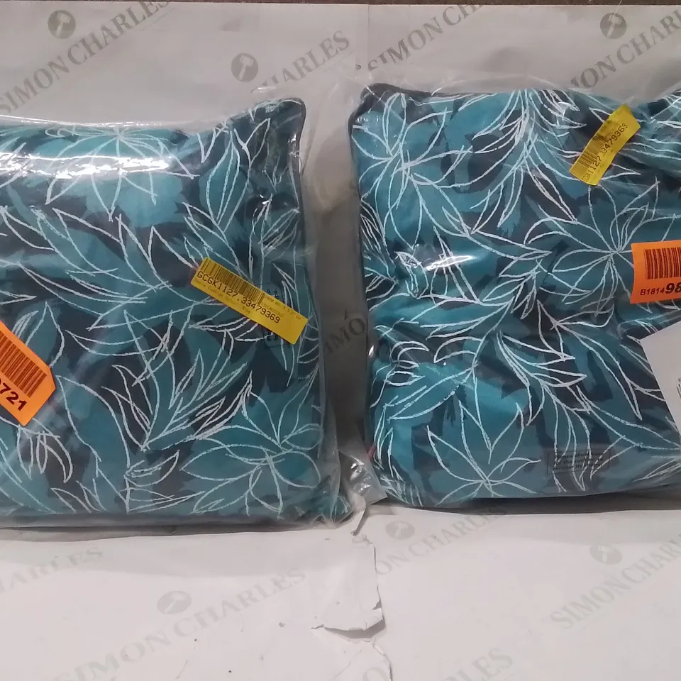 BRAND NEW SEALED SET OF 2 OASIS CUSHION BLUE