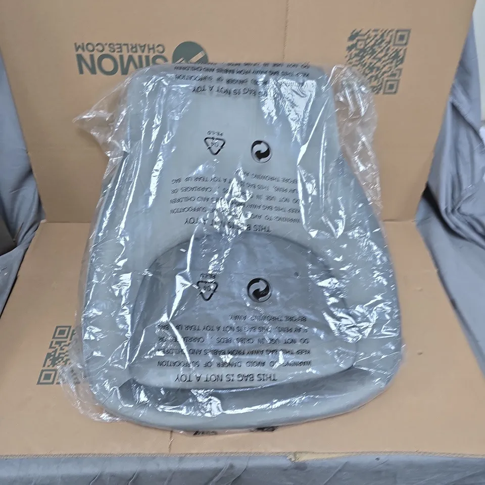 THE VERY COLLECTION DAHLIA FABRIC BAR STOOL - GREY/BLACK - FSC® CERTIFIED