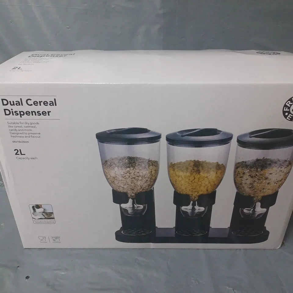 BOXED FRESH & EASY DUAL CEREAL DISPENSERS