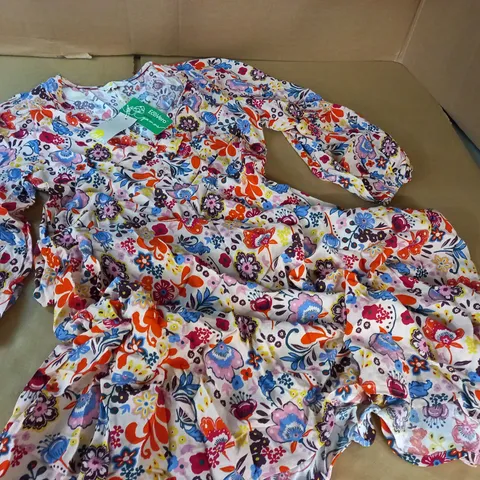 BODEN SUMMERY PRINT MIDI DRESS - UK 12 R