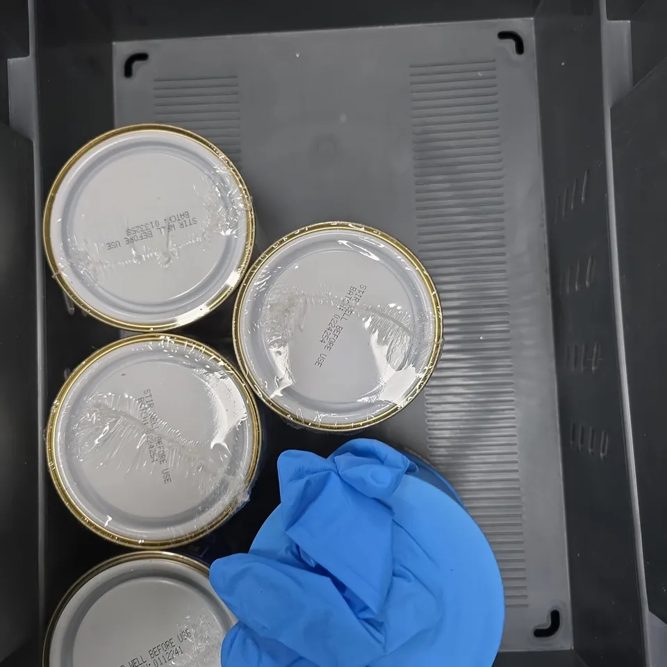 APPROXIMATELY 8 ASSORTED PAINT PRODUCTS IN VARIOUS COLOURS