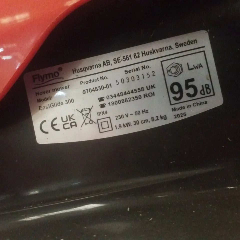 FLYMO EASI GLIDE 300 AC CORDED LAWN MOWER - ORANGE