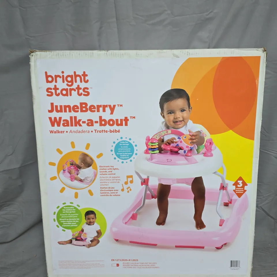 BRIGHT STARTS JUNEBERRY WALK-A-BOUT BABY WALKER