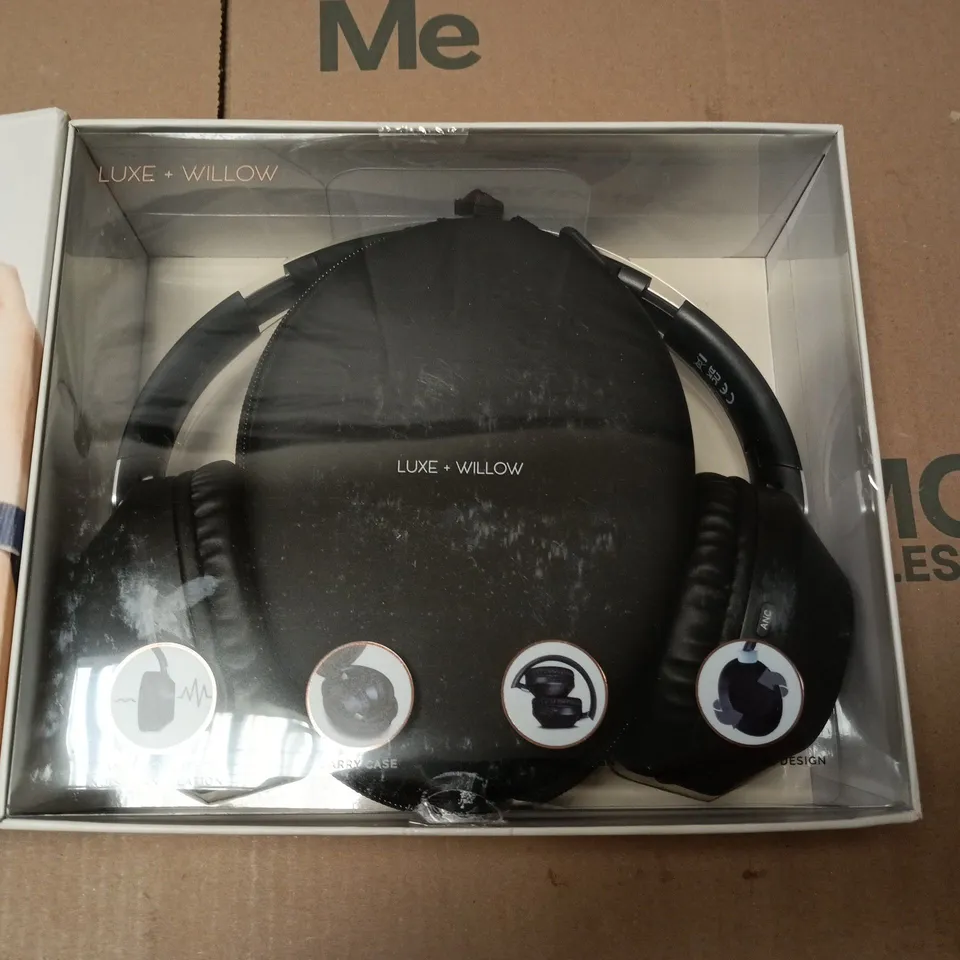 BOXED LUXE + WILLOW ACTIVE NOISE CANCELLING HEADPHONES