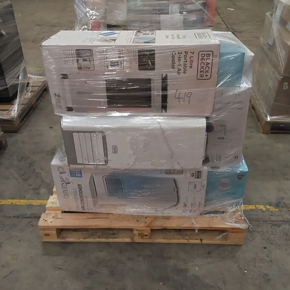 PALLET OF APPROXIMATELY 8 ASSORTED WHITE GOODS AND AIR CONDITIONING TO INCLUDE