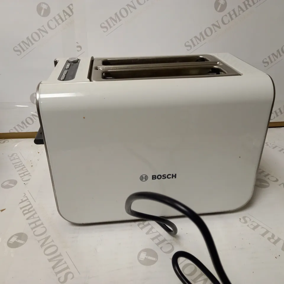BOSCH STYLINE 2-SLOT STAINLESS STEEL TOASTER - WHITE (TAT8611GB)