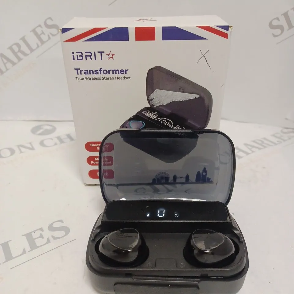 BOXED IBRIT TRANSFORMER TRUE WIRELESS EARPHONES 