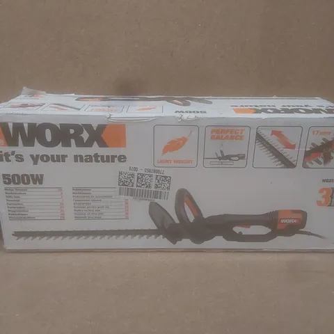 BOXED WORKX WG212E.1 CORDED HEDGE TRIMMER 500W